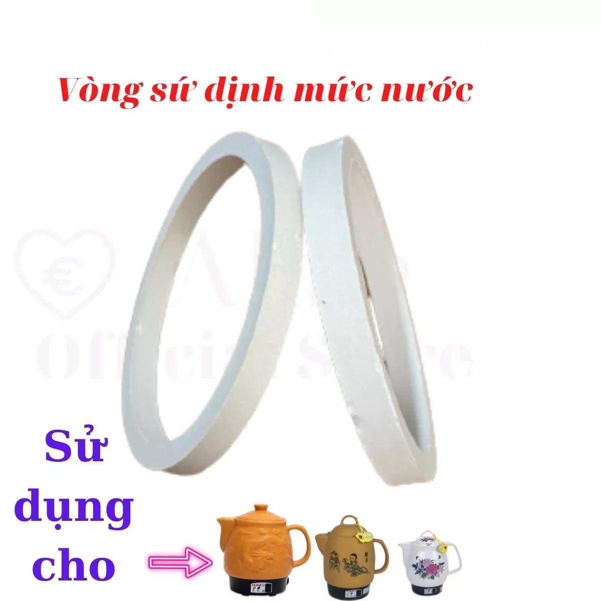 Vòng Sứ Cô Đặc Dùng Cho Ấm Sắc Thuốc Size 10CM