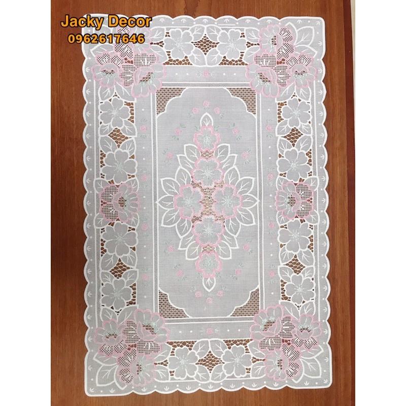 - KHĂN TRẢI BÀN 30x47CM REN HOA NHẬT BẢN -