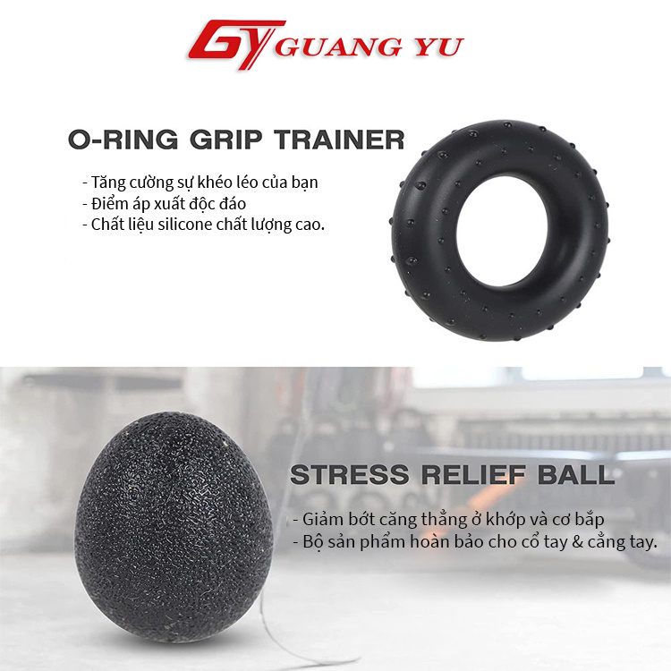 Combo 5 món dụng cụ tập tay kìm đếm số tự động, bộ tập gym hiệu quả GUANG YU