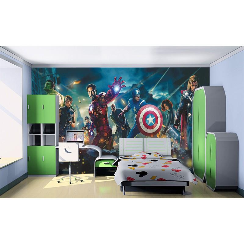Tranh dán tường siêu nhân theo phim Captain America