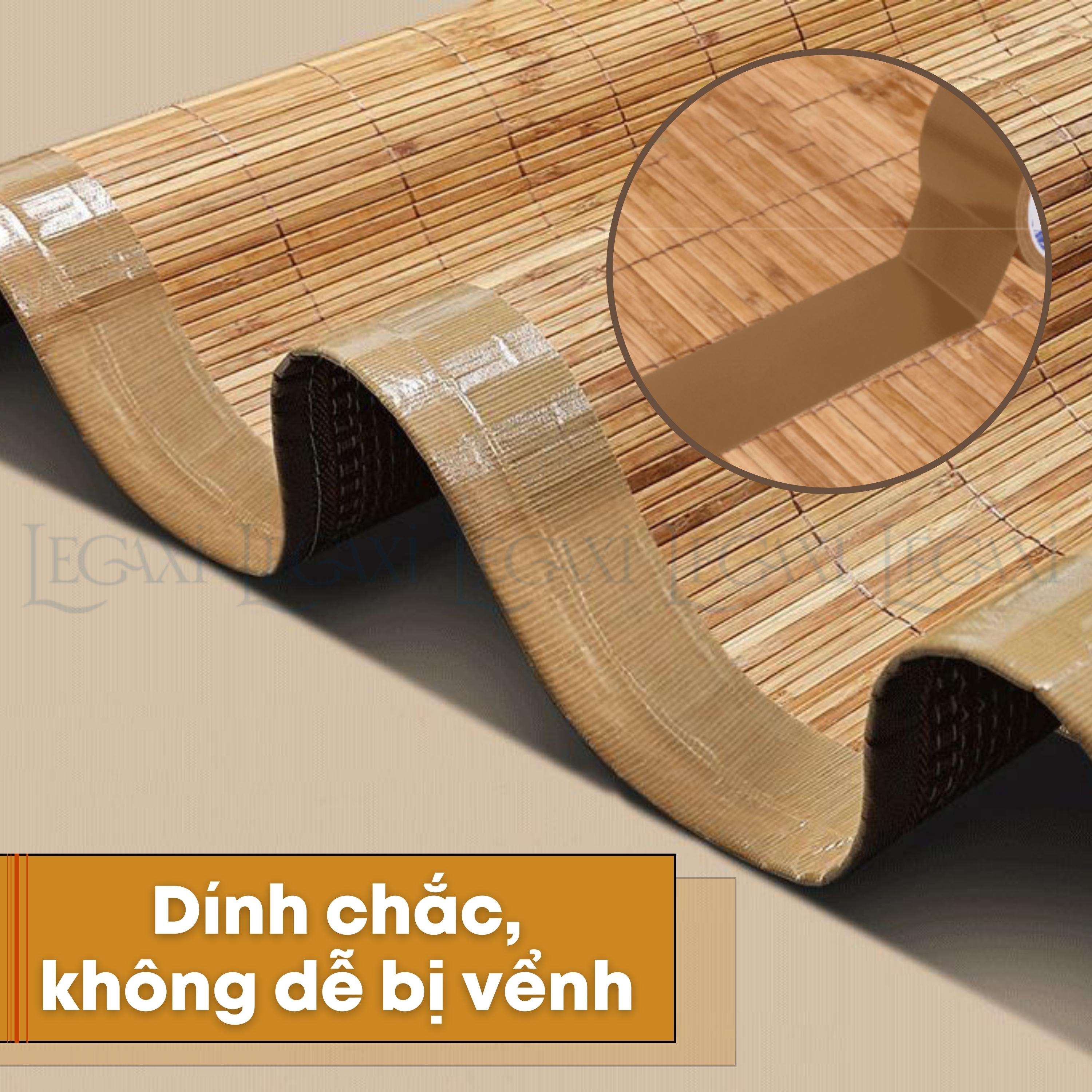 Băng keo dán chiếu sợi đay tre cói dán mép sửa chiếu chống bung dính chặt chống nước đa năng Legaxi