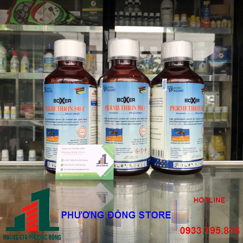 Thuốc diệt muỗi Boxer Permethrin 50EC - chai 1 lít