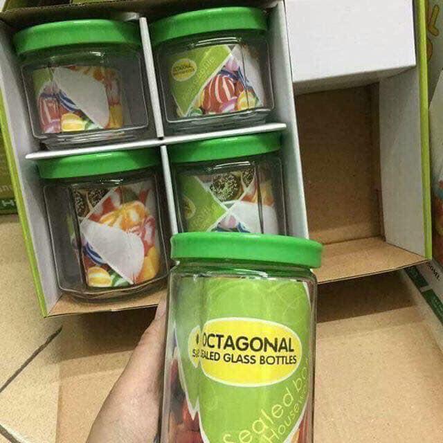 Bộ 5 lọ thủy tinh đựng gia vị