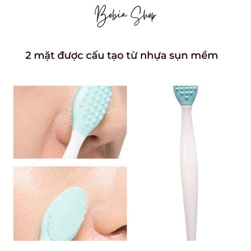 Cọ Silicone Vệ Sinh Mũi, Tẩy da chết Hai Mặt Làm Sạch Sâu HIệu Quả Tiện Dụng