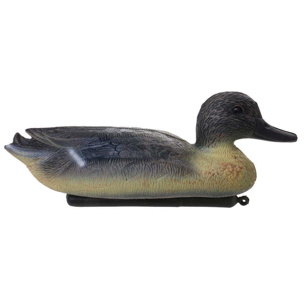 6x Lifelike Male Duck Decoy Floating Hunting Bait Target for Garden Decoration, Farm Pests Scarer