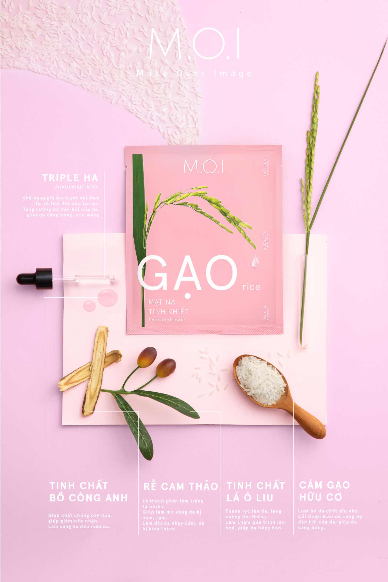 Thực phẩm bảo vệ sức khỏe Chiết xuất Hà thủ ô đỏ Phạm Gia Gold 3+ tặng kèm 1 hộp mặt nạ Gạo MOI