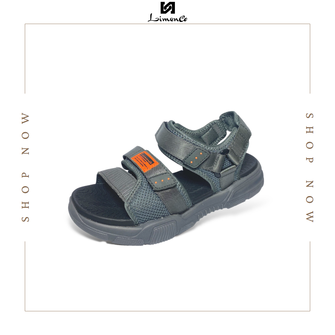 Giày Sandals Nam L2662 Màu Ghi, êm nhẹ, thoáng khí, đi học, đi chơi