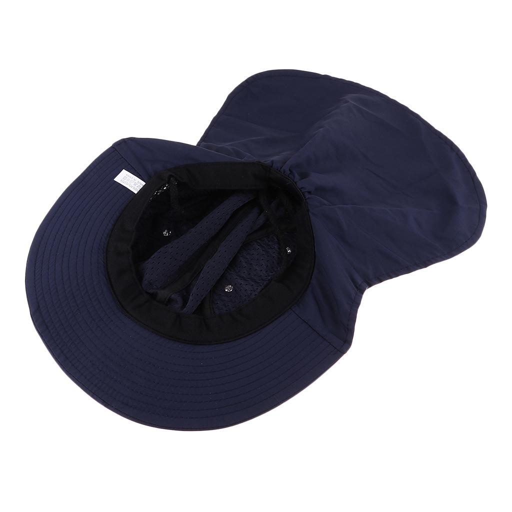 360-degree Outdoor Jungle Hat Shawl Neck Sun Protection Hat Face Protection Blue