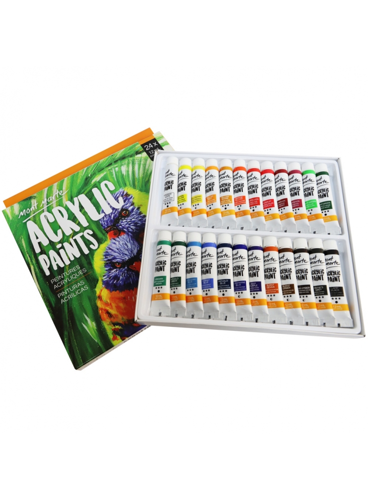 MÀU ACRYLIC COLOUR PAINT MONT MARTE BỘ 24 MÀU 12ML