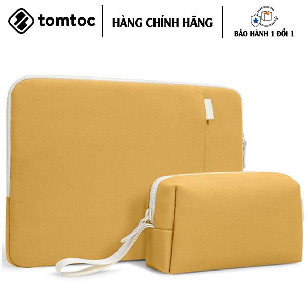 TÚI CHỐNG SỐC TOMTOC (USA) ORGANIZED CORNER ARMOR + POUCH CHO MACBOOK AIR/PRO 13” A23 bảo vệ hoàn hảo chống va đập - HÀNG CHÍNH HÃNG