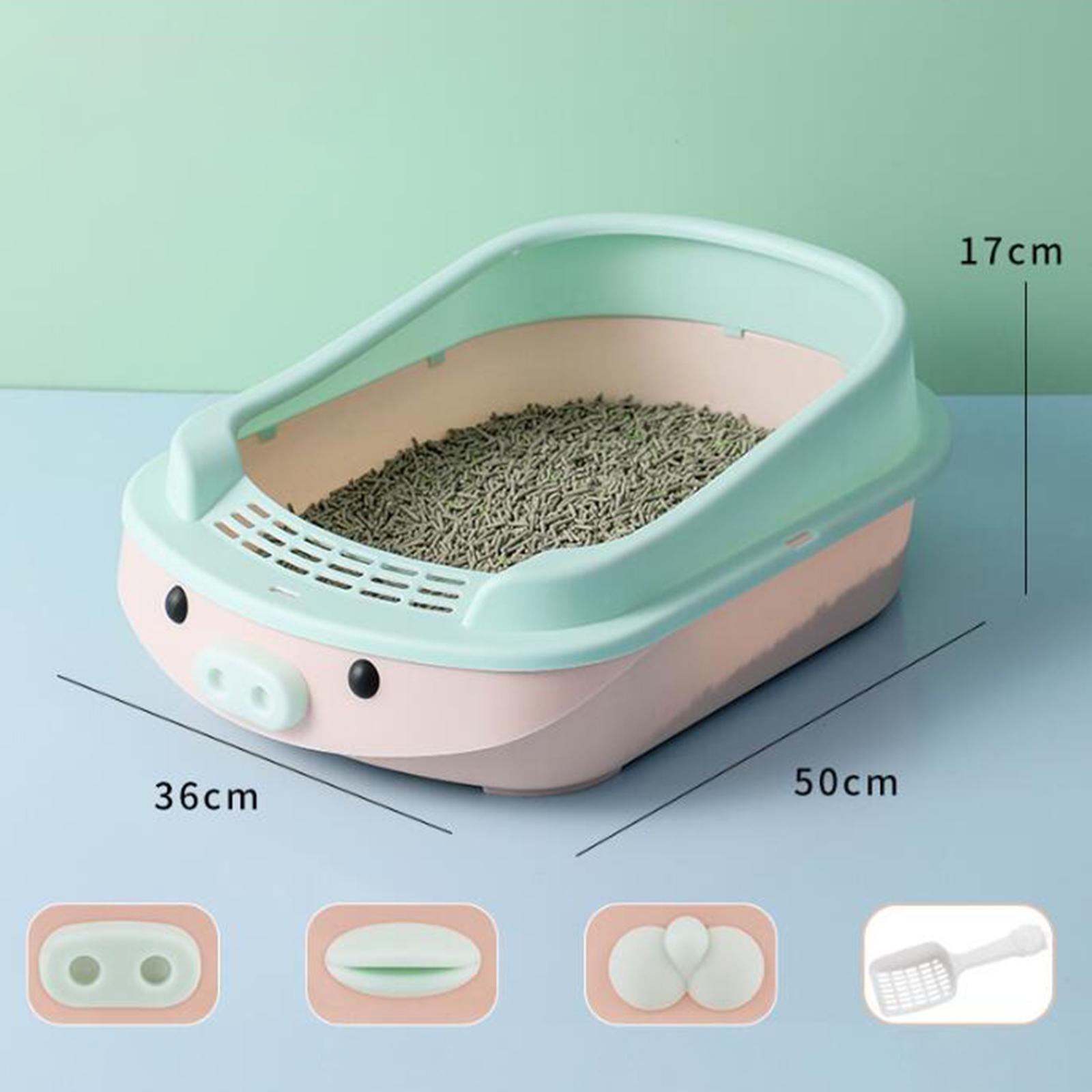 Cat Litter Box Anti Splashing Cat Litter Container Cat Litter Tray