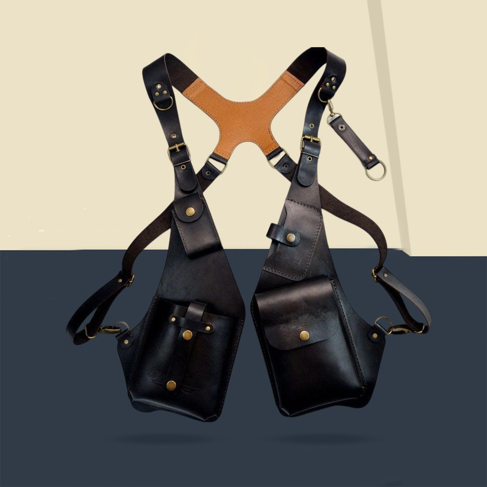 Shoulder Harness Bag Case Wallet Underarm Bag Steampunk for Bike Motorcycle