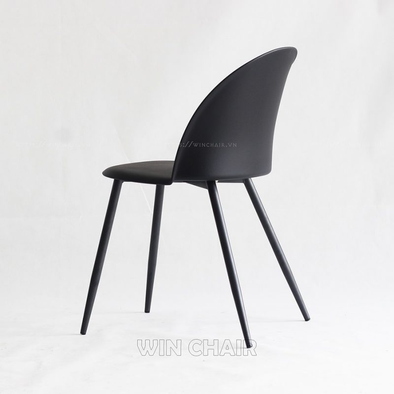 Ghế Nhựa Hiện Đại Pou Chair WC262 - Mặt Nhựa PP Đúc Nguyên Khối - Khung Chân Sắt Sơn Tĩnh Điện