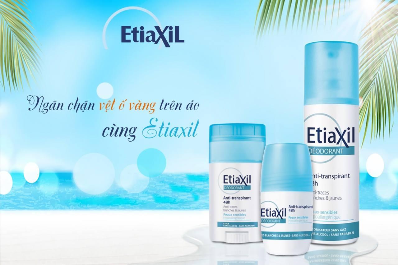 Lăn Khử Mùi Hàng Ngày Etiaxil Deodorant Anti Transpirant 48h 50ml + Tặng 1 Băng Đô Tai Mèo Xinh Xắn ( Màu Ngẫu Nhiên)