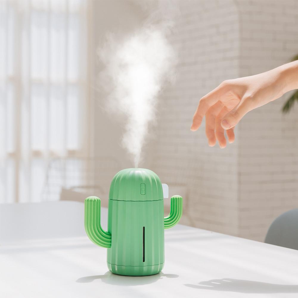 340ML USB Xương Rồng Máy Tạo Độ Ẩm Không Khí Khuếch Tán Hương Thơm Phun Sương Tạo Phun Sương Tạo Ẩm Hình Ếch Con Mini Hương Thơm Atomizer Khuếch Tán Tinh Dầu Xe Hơi