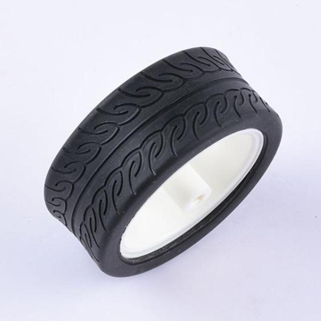 For Compatible Kits Smart Robot - 12 Pcs Smart Robot Car Tyres Wheels For TT Motor Chassis - 12x Smart robot car wheels