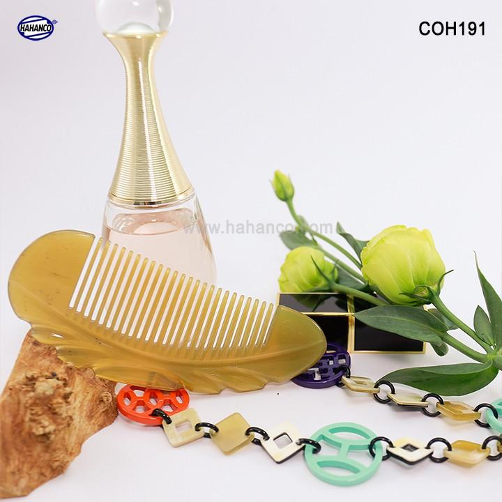 Lược sừng xuất Nhật (Size: S - 14cm) COH191 - Lược múi bưởi cong - Chăm sóc tóc