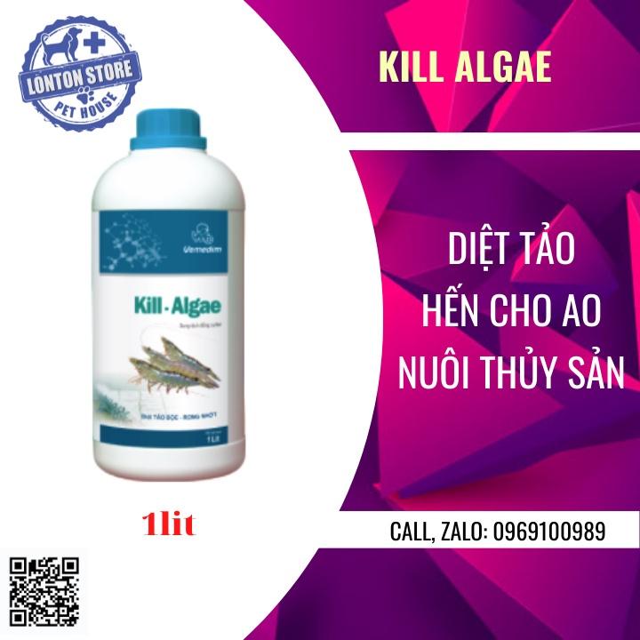 VEMEDIM Kill Algae tôm, dùng diệt tảo trong nước ao nuôi tôm, chai 1 lit - Lonton store