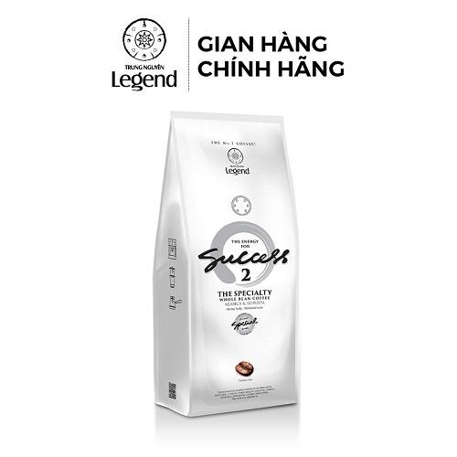 Combo 2 Bịch Cà phê Pha Máy - Hạt Mộc Legend Success 2 - Arabica, Robusta thế chất mạnh, vị cân bằng