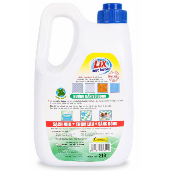 Nước Lau Sàn Lix Bạc Hà 2L