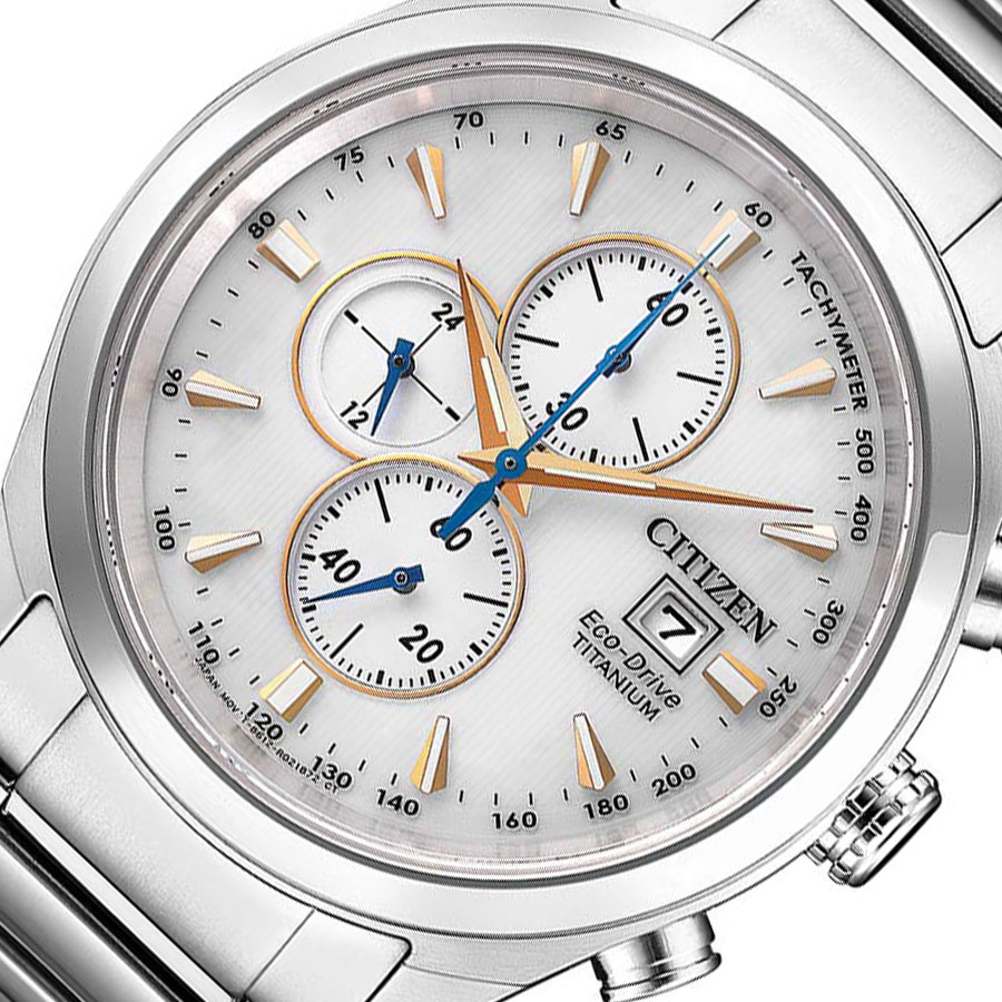 Đồng Hồ Nam Citizen Dây Titanium CA0650-82B - Mặt Trắng