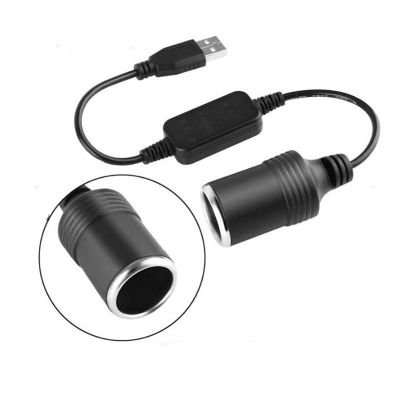 5V sang 12V, Cáp Chuyển 5V Sang 12V.Đầu Vào Là Cổng USB, Đầu Ra Là Cổng Tẩu
