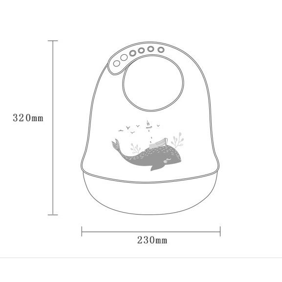 Yếm ăn dặm silicon Yếm ăn dặm có máng chống bám bẩn Đồ dùng ăn dặm cho bé