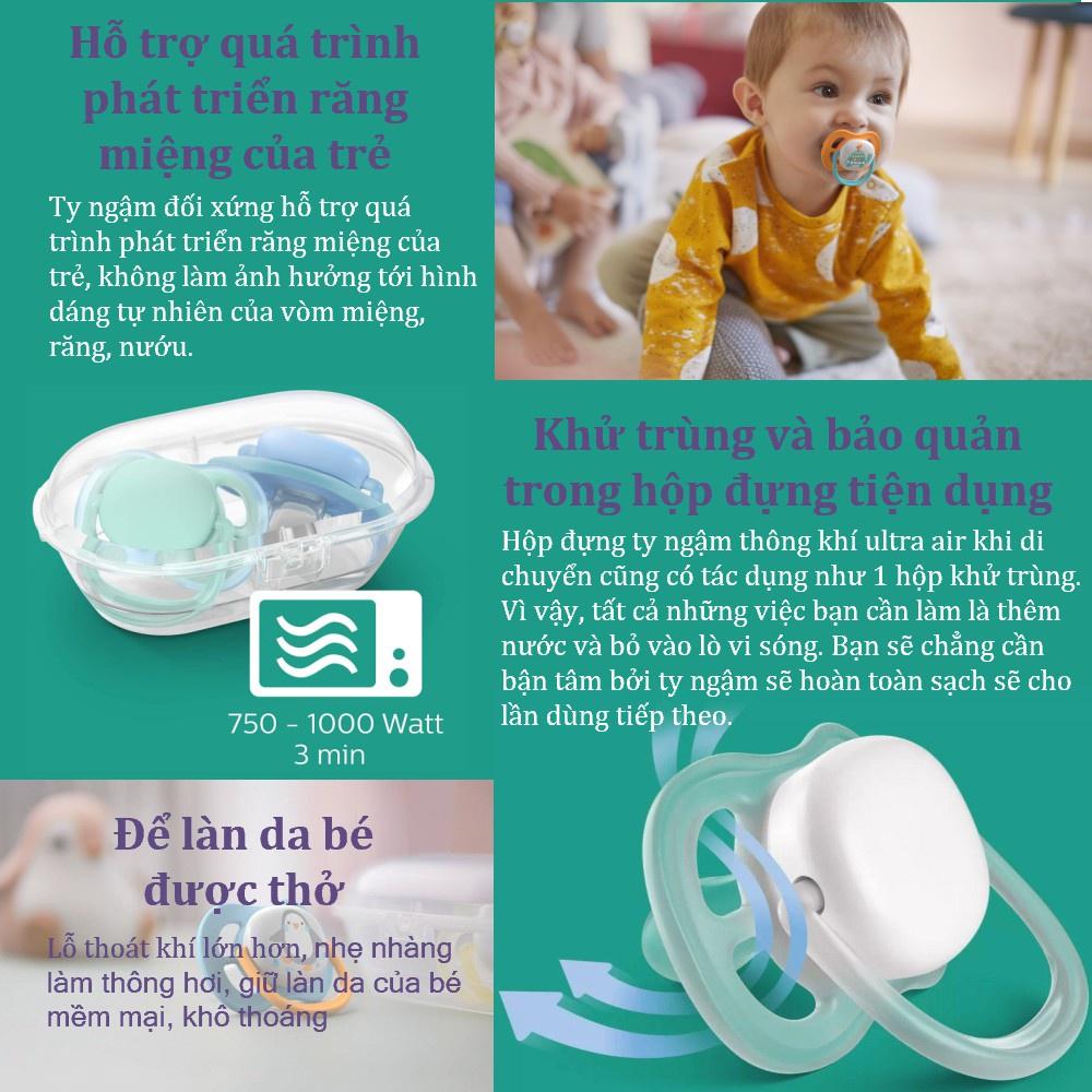 Ty ngậm thông khí Ultra air thương hiệu Philips Avent