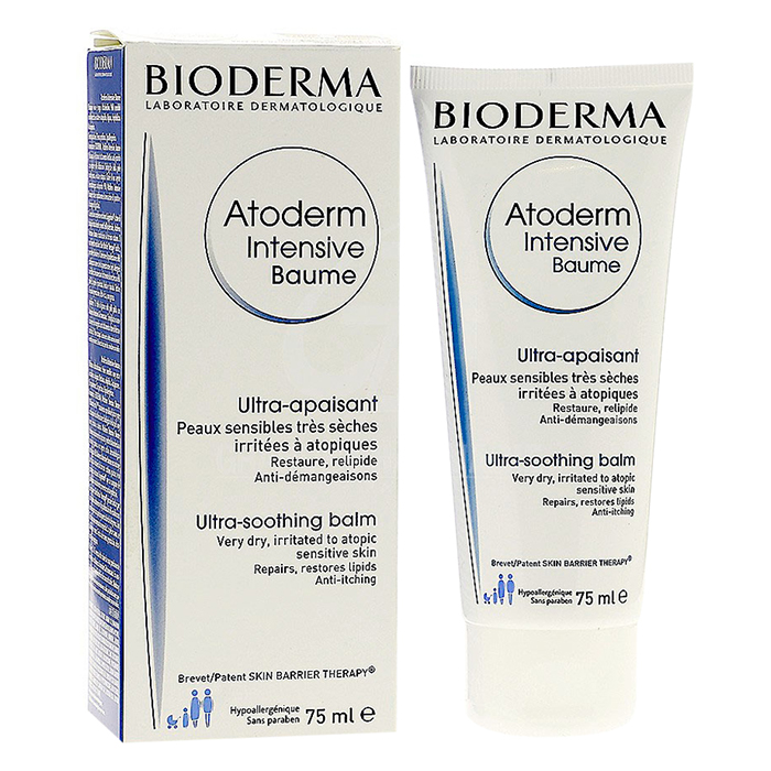 Kem Làm Dịu, Phục Hồi Dành Cho Da Rất Khô, Da Chàm Dị Ứng Bioderma Atoderm Intensive Baume (75ml)