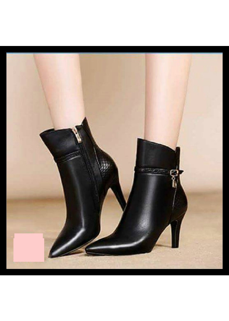 Giày boot nữ 7 phân gót nhọn thời trang rosata ro26