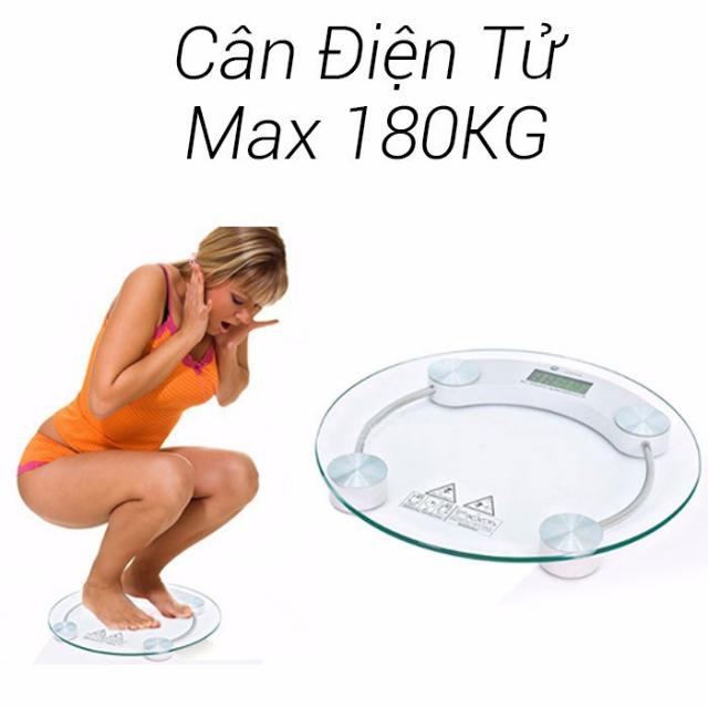 Cân sức khỏe điện tử PERSONAL SCALE, cân tối đa 180kg trong suốt - Hàng chính hãng