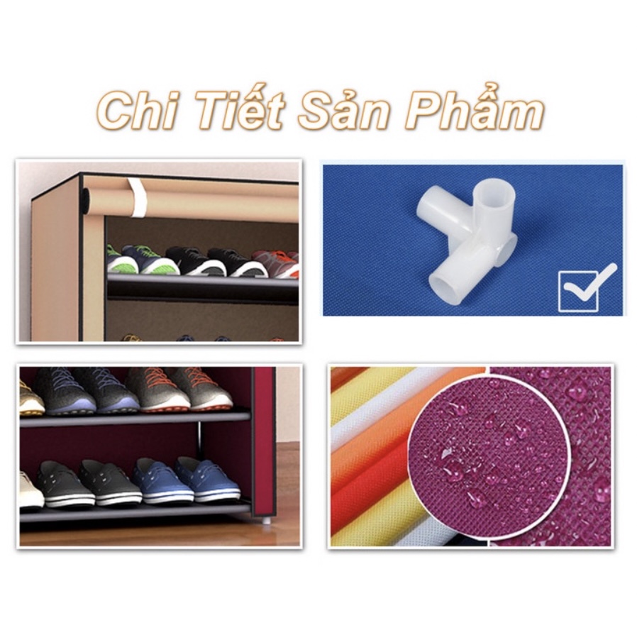 Bộ 2 Tủ đựng Giày Dép Lắp Ráp 10 tầng 9 ngăn Clean Concept