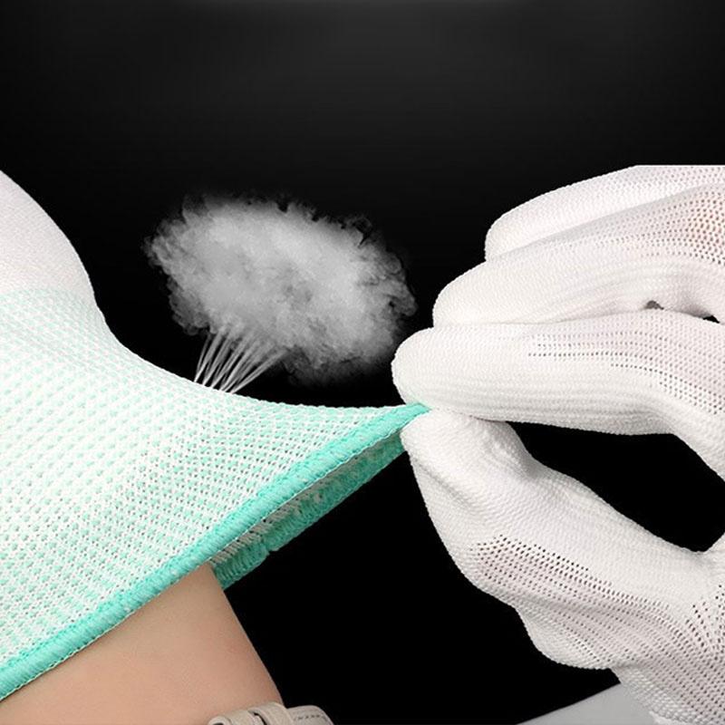 5Pair găng tay chống tĩnh điện chống tĩnh điện ESD găng tay làm việc điện tử PU ngón tay phủ ngón tay PC antiskid để bảo vệ ngón tay