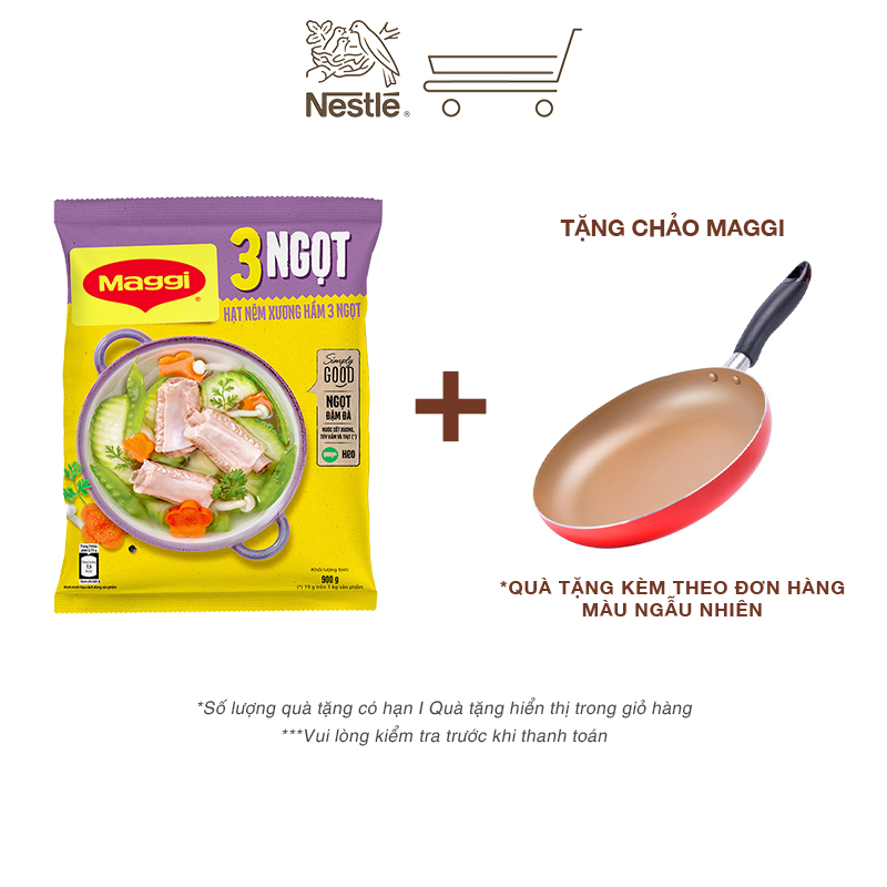 Hạt nêm MAGGI® Xương Hầm 3 ngọt Heo gói 900g