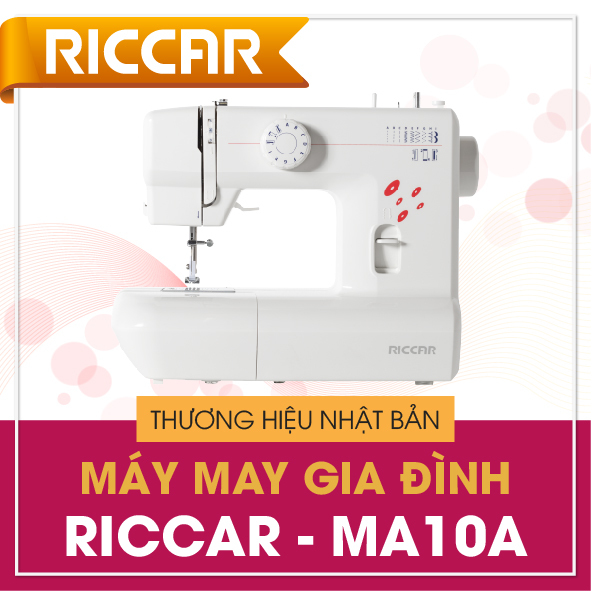 Máy may gia đình RICCAR MA10A - Thương hiệu Nhật Bản - Hàng Chính Hãng