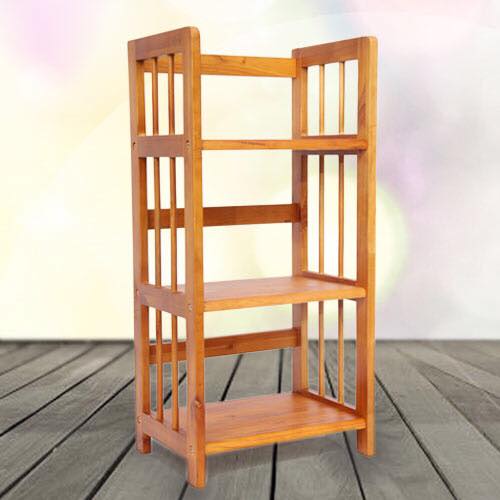 Kệ Sách 3 Tầng Dài 50 cm Gỗ Cao Su