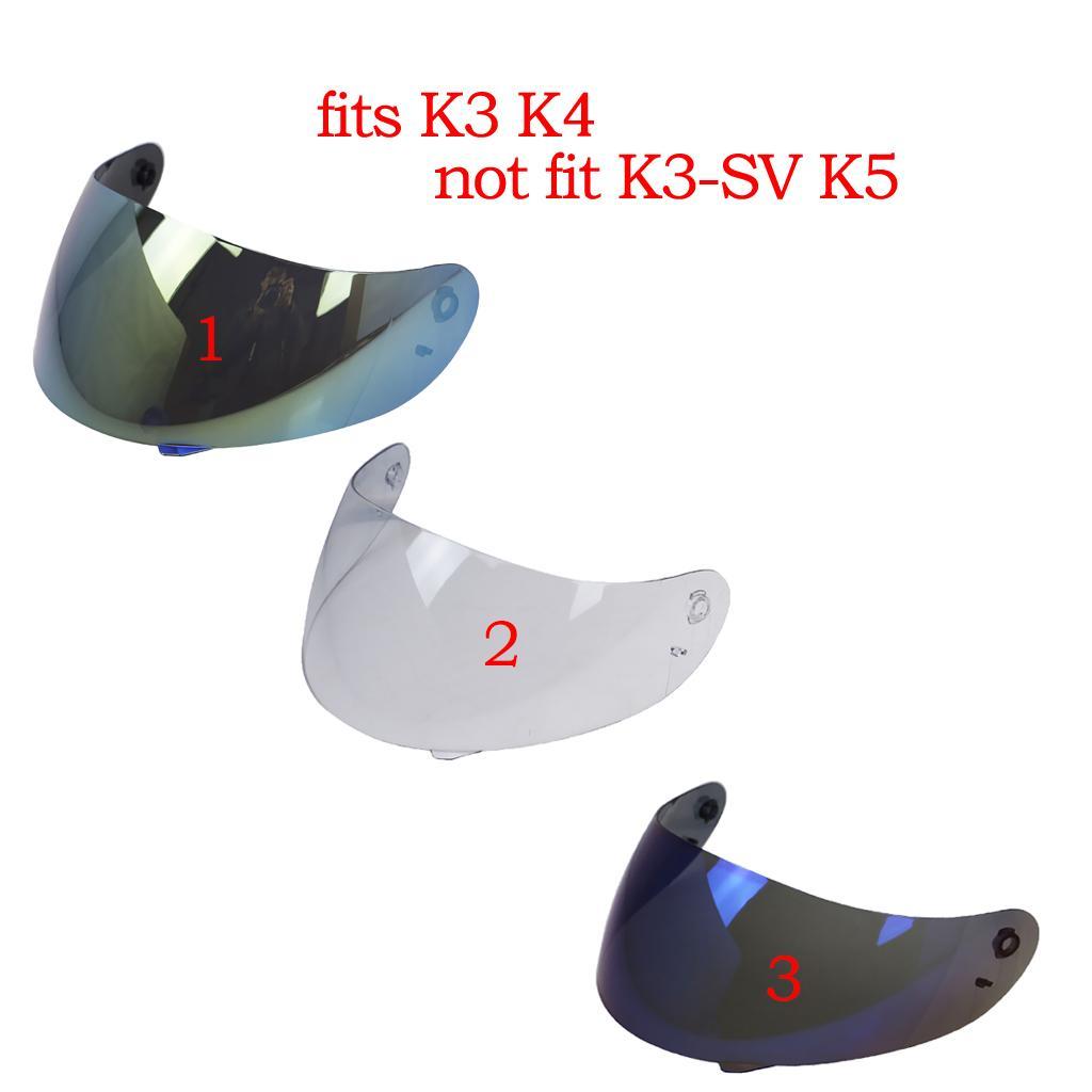 2 Packs Full Face Motorcycle Helmet Visor For K3 K4 Helmets Lens Shield