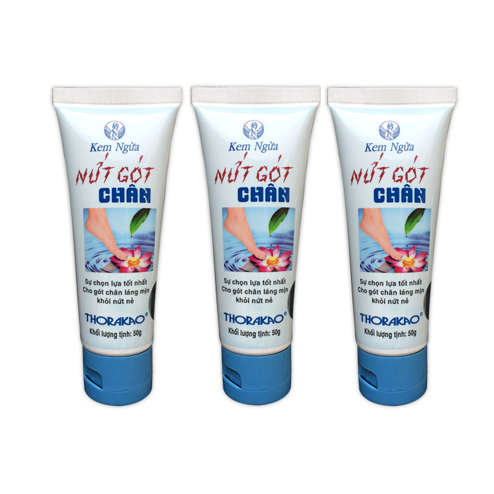 Combo 3 Tuýp Kem Ngừa Nứt Gót Chân Thorakao 50g