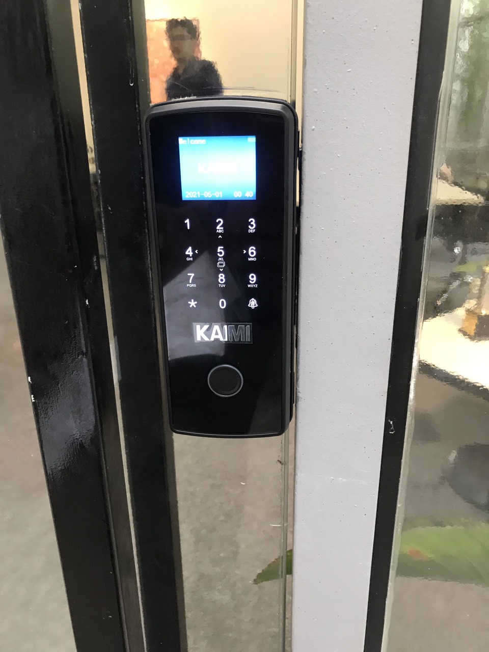 Khóa Thông Minh Cửa Kính Cường Lực Kaimi CK101 - Hàng Chính Hãng