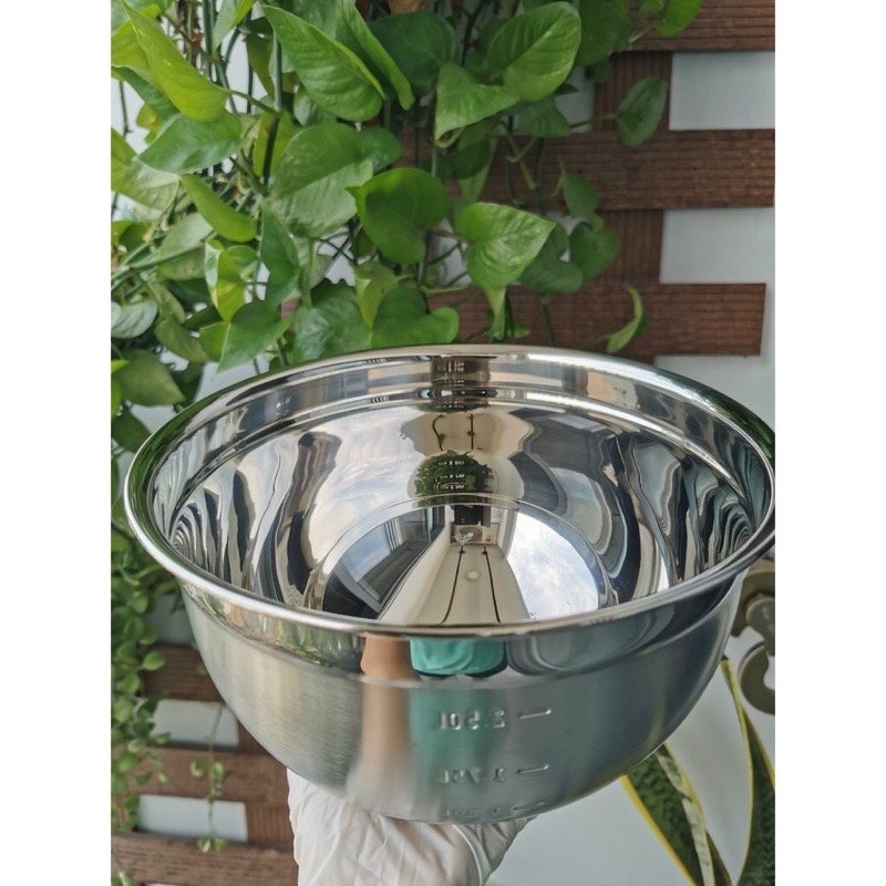 Combo 7 thao, thố trộn inox có vạch siêu dày