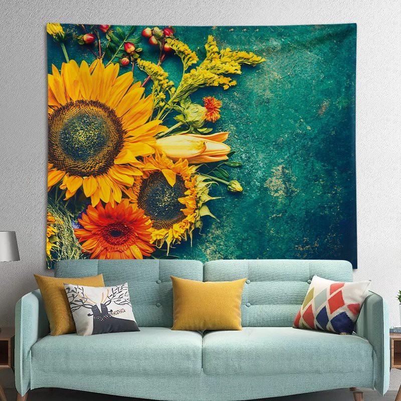 Tranh treo tường - Thảm vải trang trí đa năng, decor phòng hiện đại sang trọng, Tặng kèm thêm móc treo và đèn nháy