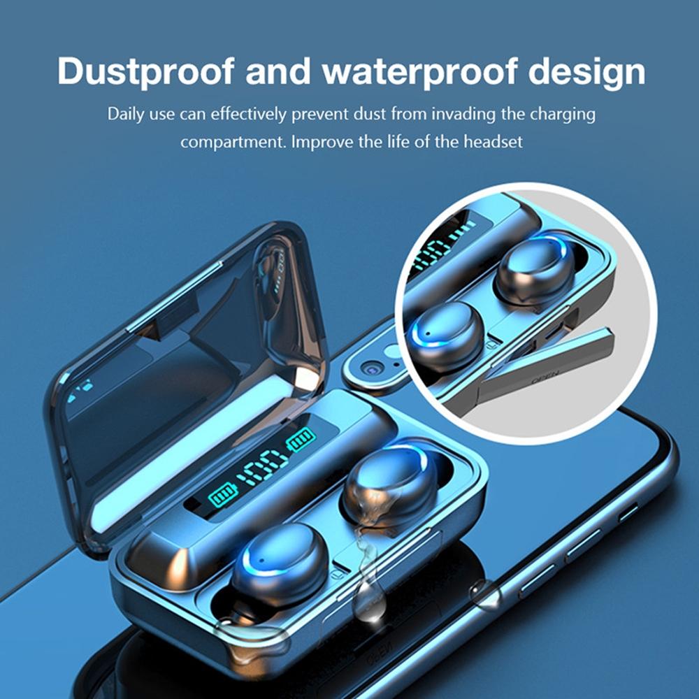 HiFi Tai Nghe Không Dây Sony 3000MAh Bluetooth Tương Thích Tai Nghe Loại Bỏ Tiếng Ồn Tai Nghe Nhét Tai Có Mic Tai Nghe Sạc Hộp