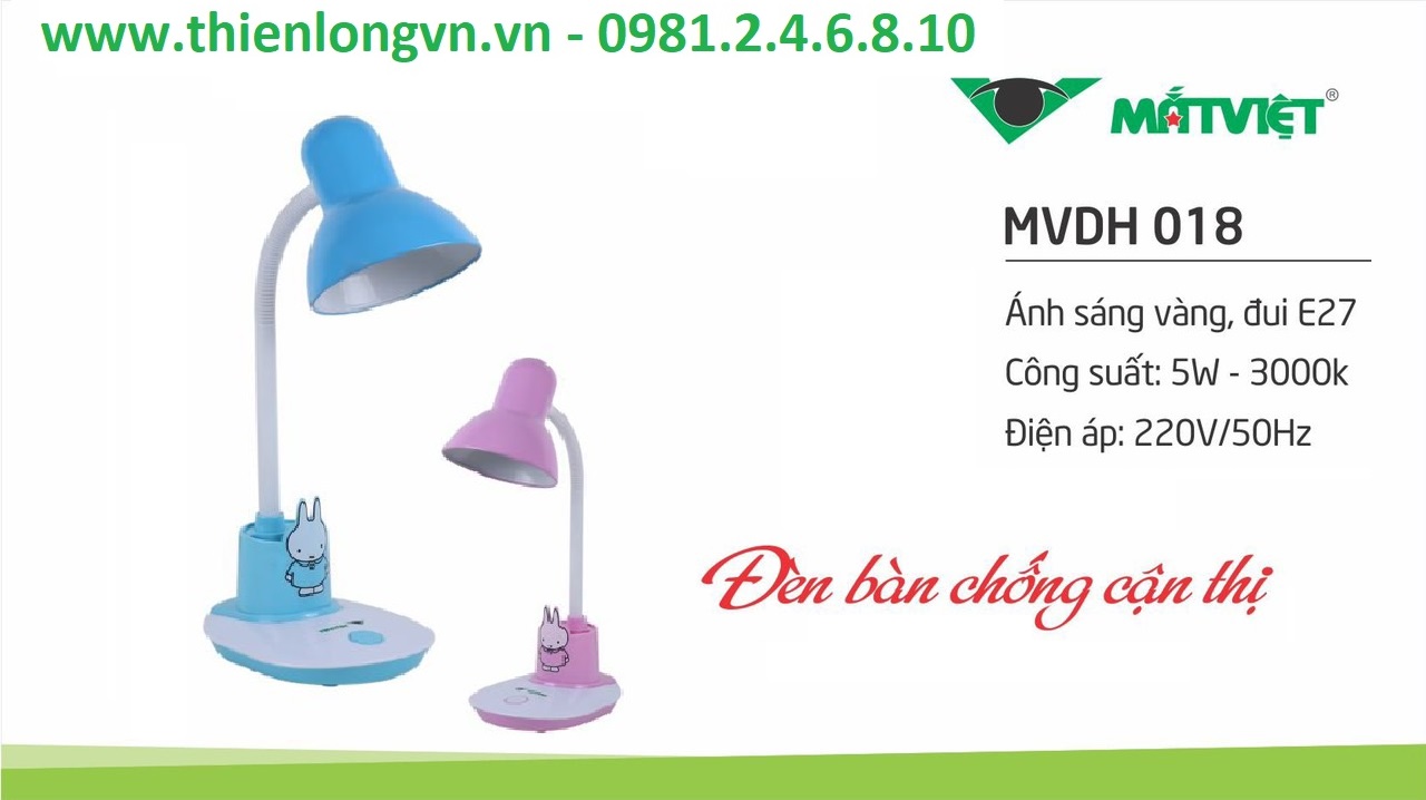Đèn bàn  Mát Việt MVDH 018 hồng