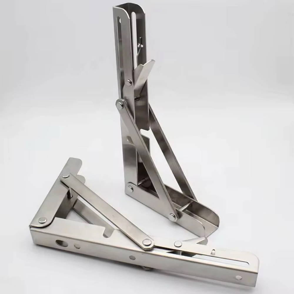 Giá Đỡ, Bản Lề Gấp Gọn Inox KUNBE Ke Đỡ Bàn Gập Chịu Lực Treo Tường, Tiện Dụng Dễ Lắp Đặt