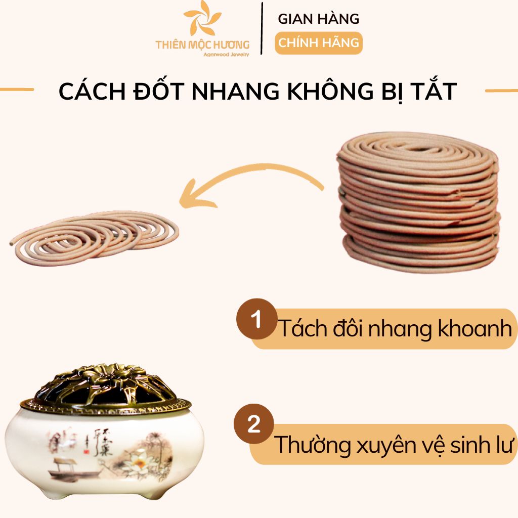 Combo trải nghiệm nhang trầm hương Thiên Mộc Hương xông thơm nhà, đón tài lộc