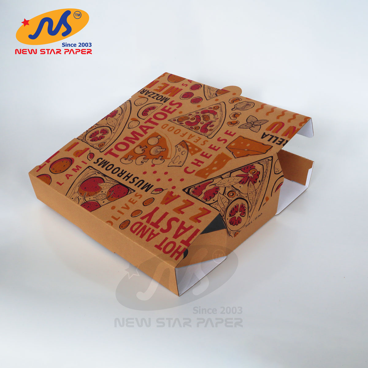 Size L - 32x32x5cm - Combo 10 hộp giấy pizza