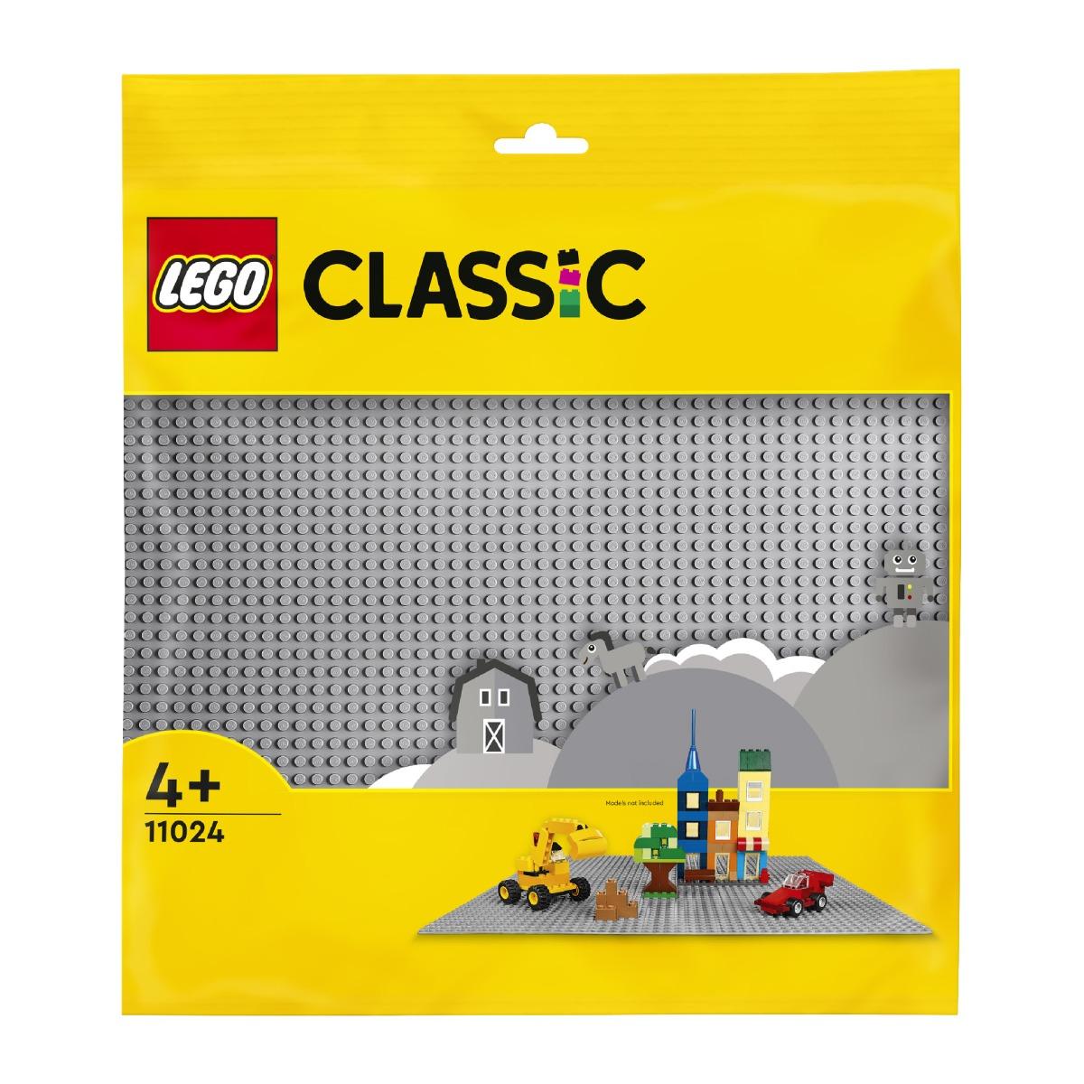 Đồ Chơi Lắp Ráp LEGO CLASSIC Đế Lắp Ráp Màu Xám 11024 (1 chi tiết)
