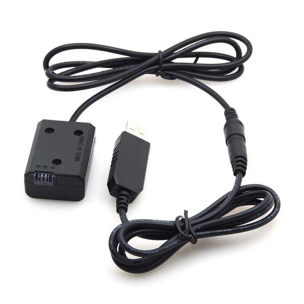 NP-FW50 Power Adapter DC Dummy Battery USB Adapter Cable For Sony Camera