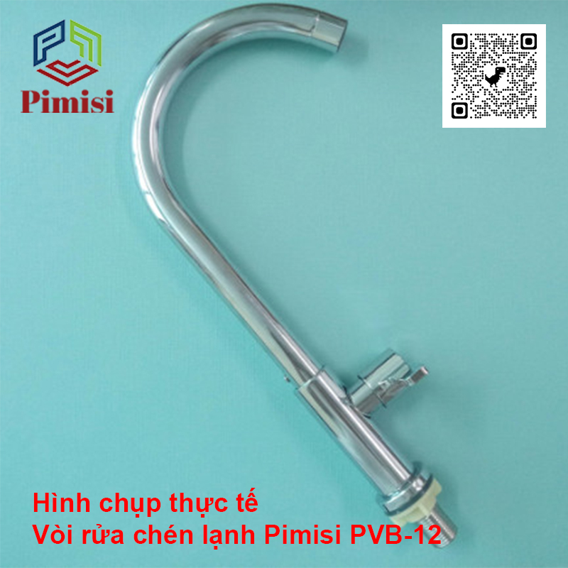 Vòi Rửa Chén Lạnh 1 Đường Nước INOX 304 Pimisi Cao Cấp Mạ Xi Cr/Ni Sáng Bóng Cổ Xoay Bi Cấp Nước Cho Chậu Rửa Bát 1-2-3 Hố Trong Nhà Bếp Gắn Chậu Âm - Dương Bàn Đá Quay 360 Tăng Áp Kiểu Đơn Cổ Ngỗng Cần Cứng - Thân - Để To | Hàng chính hãng