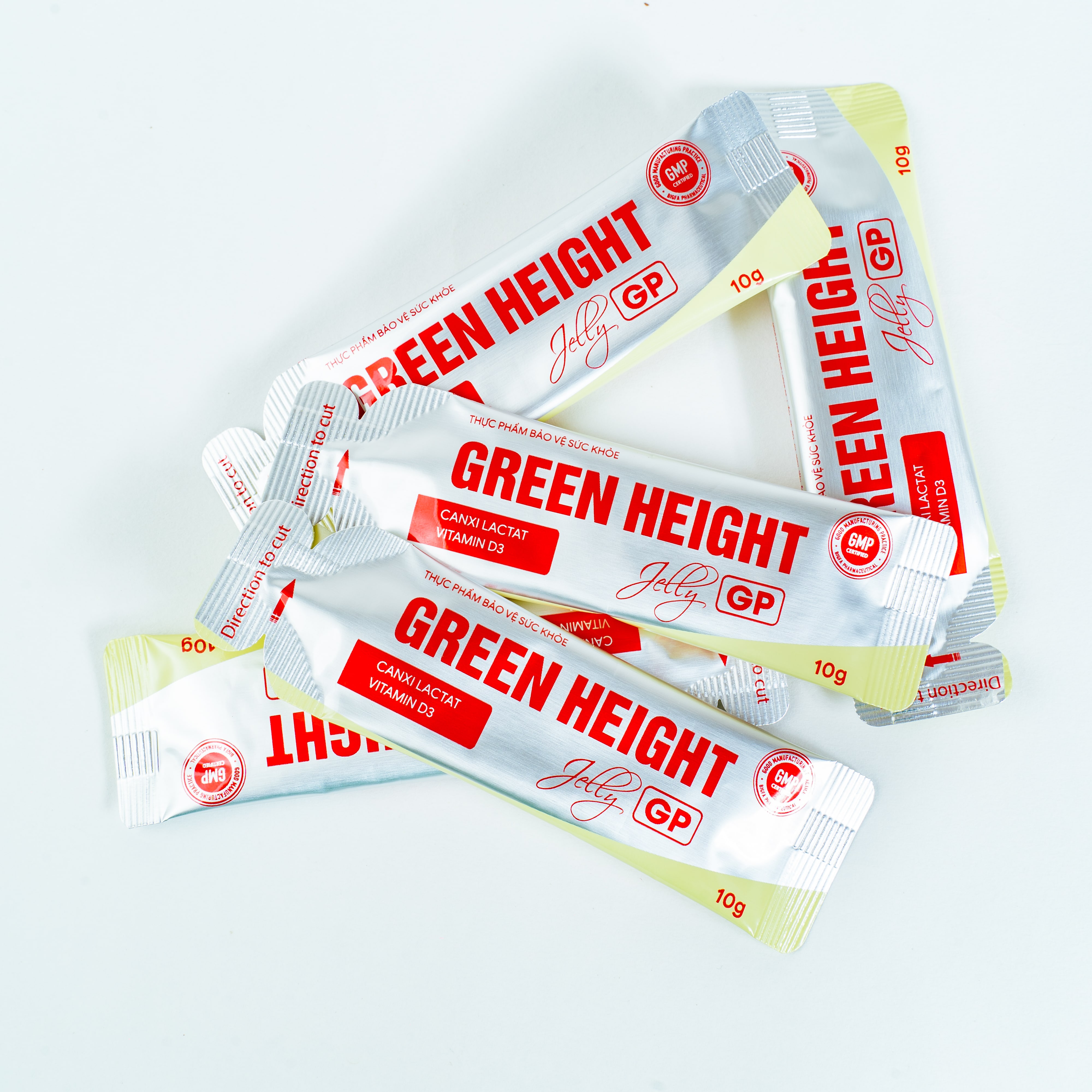 Thạch hỗ trợ tăng chiều cao Green Height - Hộp 30 gói